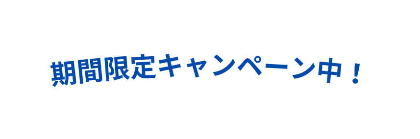 期間限定キャンペーン中